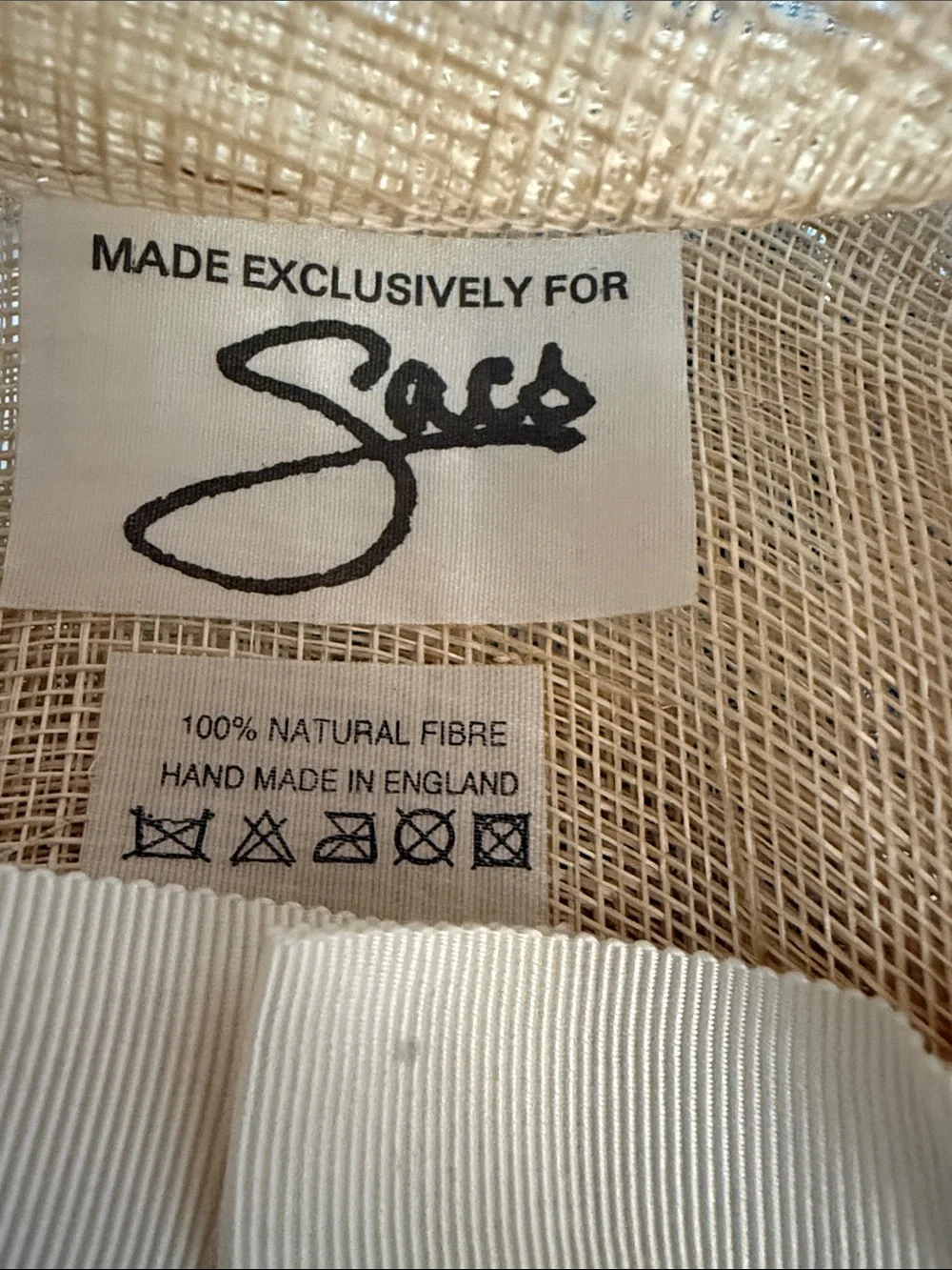UK 🇬🇧 SACS 100% Natural Fibre Handmade in England 🏴󠁧󠁢󠁥󠁮󠁧󠁿 Women’s Hat